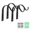 4 Pack Iron Wall Hooks Metal Lantern Bracket Coat Plant Hangers